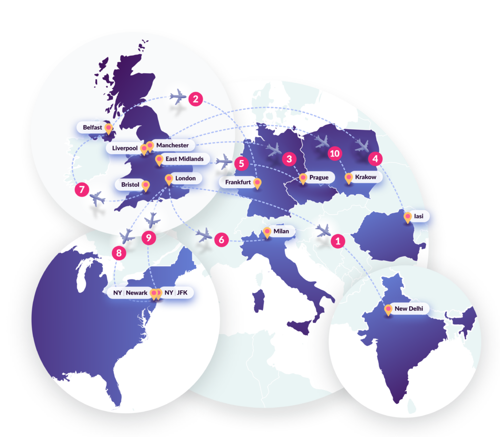 Most likely routes to have an early arrival 