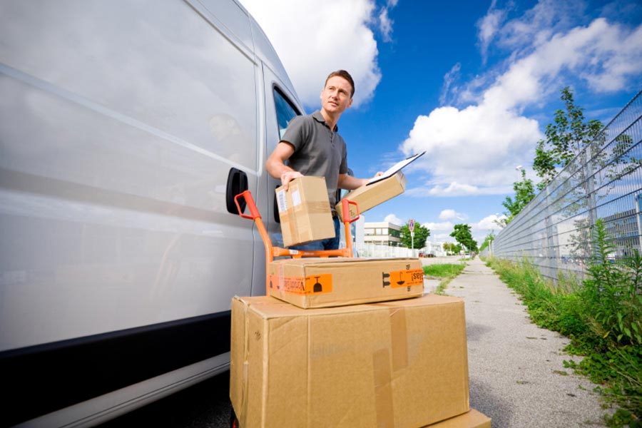 man making a delivery