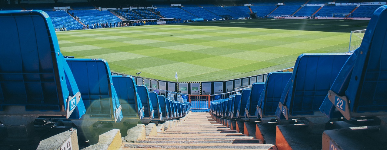 Photo of empty football stadium
