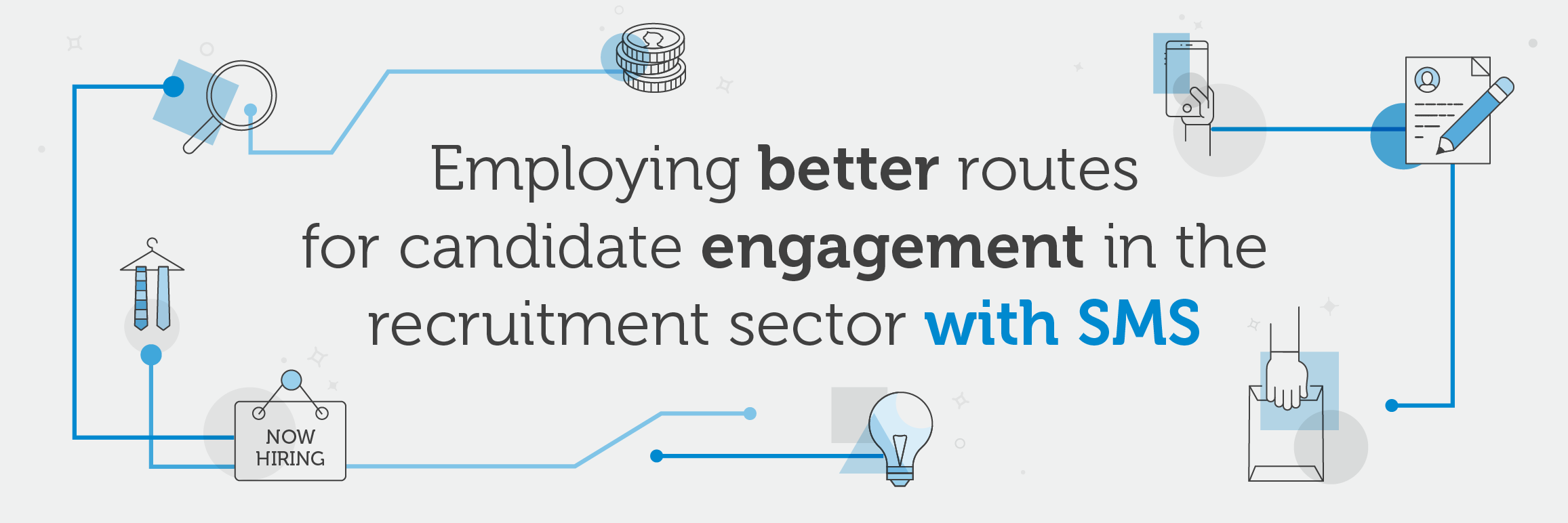How SMS can help reach candidates for recruitment agencies infographic