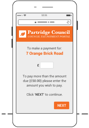 Esendex Mobile Payments illustration for Local Government