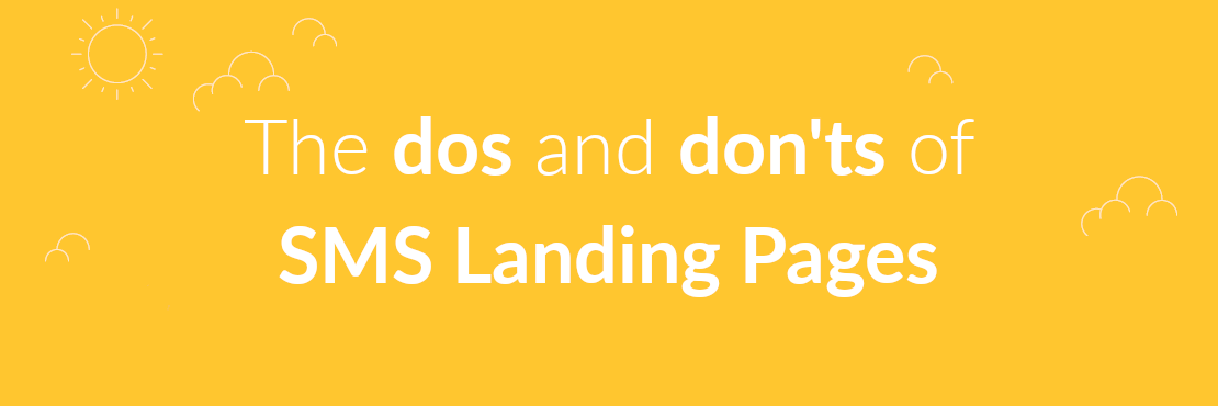The dos and donts of sms landing pages banner