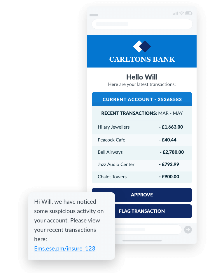 Finance landing page example
